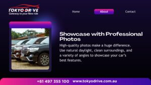 Showcase with Professional Photos